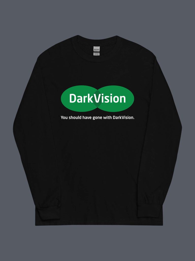 An image of ShopDND's Dark Vision long-sleeved shirt.