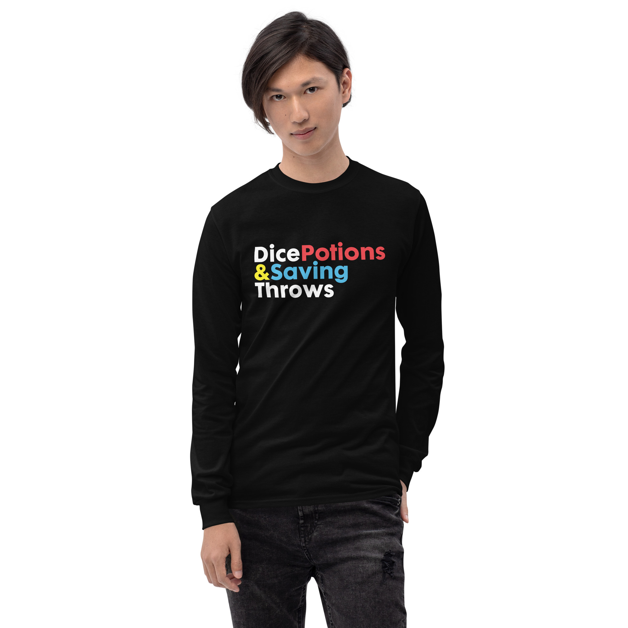 Dice, Potions & Saving Throws Long Sleeve Shirt