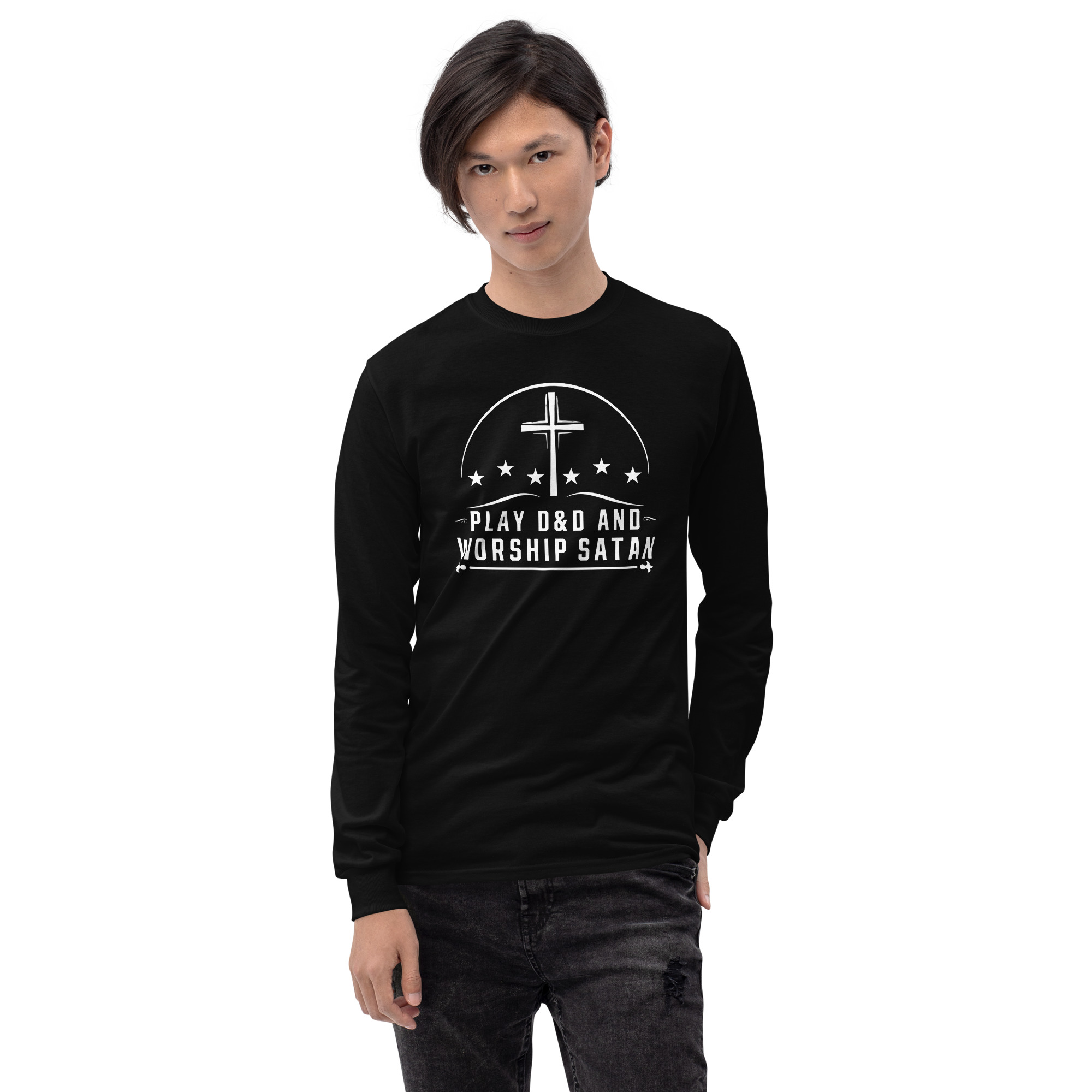 Play DND & Worship Satan Long Sleeve Shirt